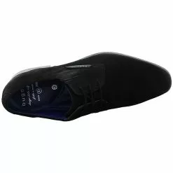 Bugatti Herren Businessschuhe Morino I Schnürschuh Schnürhalbschuhe Büro Elegant Glattleder Uni Business-Schnürschuhe - Schwarz -Schuhladen 29755106 08