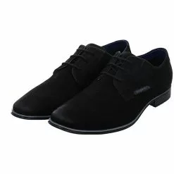 Bugatti Herren Businessschuhe Morino I Schnürschuh Schnürhalbschuhe Büro Elegant Glattleder Uni Business-Schnürschuhe - Schwarz -Schuhladen 29755106 10