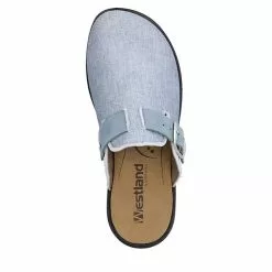 Westland Korsika 307 | Hausschuh Für Damen | Blau Korsika 307, Jeans-kombi Pantoffeln - Blau-kombi -Schuhladen 30010615 16