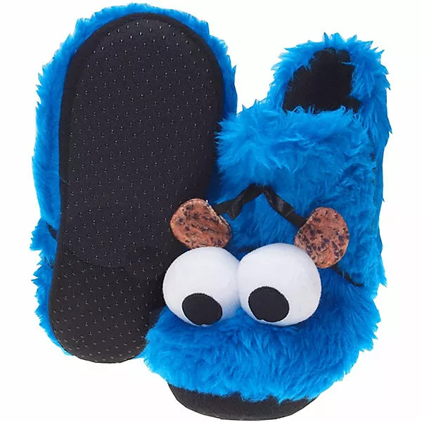 United Labels Sesamstraße Hausschuhe - Krümelmonster 3D Plüsch Booties Stiefel Cookie Monster Hausschuhe - Blau 8 United Labels Sesamstraße Hausschuhe - Krümelmonster 3D Plüsch Booties Stiefel Cookie Monster Hausschuhe - Blau – Bild 6