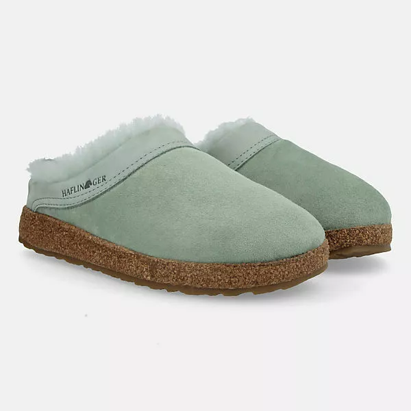 Haflinger Snowbird Lammfell Leder Hausschuh Unisex 4 Haflinger Snowbird Lammfell Leder Hausschuh Unisex – Bild 2