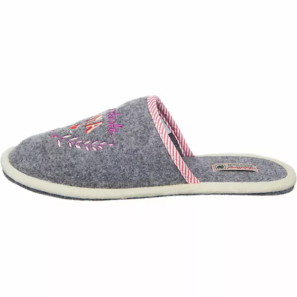 Adelheid Allerbeste Oma Filzpantoffel - Hellgrau 4 Adelheid Allerbeste Oma Filzpantoffel - Hellgrau – Bild 2