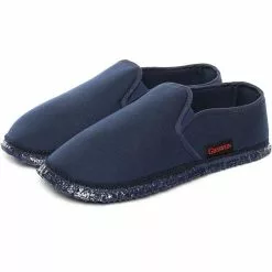 Giesswein Hausschuhe Berlin Hüttenschuhe - Blau-kombi -Schuhladen 4999360 04