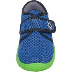 Superfit Hausschuhe BOBBY WMS Weite M4 Für Jungen, Fußball - Blau/grün -Schuhladen 5630249 03