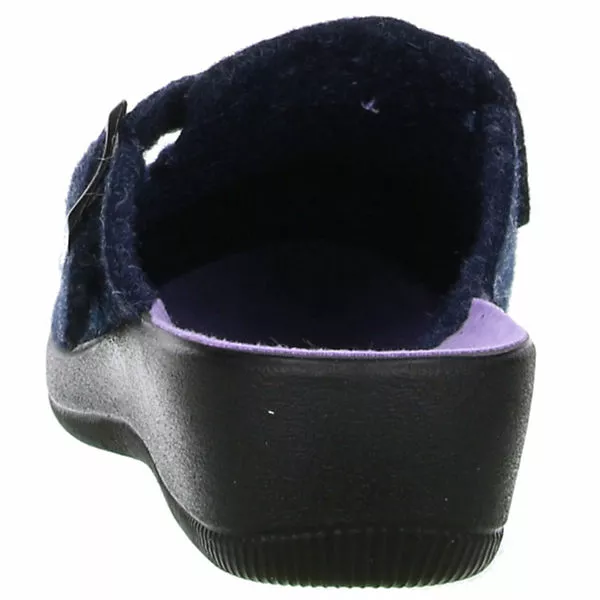 Inblu Damen Hausschuhe Pantoletten Blau/lila - Blau 4 Inblu Damen Hausschuhe Pantoletten Blau/lila - Blau – Bild 2