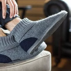 Giesswein Hüttenschuhe Kramsach Adults Hüttenschuhe - Grau -Schuhladen 8955191 07