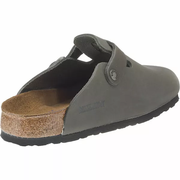 Birkenstock Boston Weichbettung Weit Geschlossene Hausschuhe - Grau/anthrazit 6 Birkenstock Boston Weichbettung Weit Geschlossene Hausschuhe - Grau/anthrazit – Bild 4