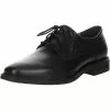 FRETZ Men Herren Business Halbschuhe Derby Leder Lochung Schwarz - Schwarz