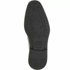 FRETZ Men Herren Business Halbschuhe Derby Leder Lochung Schwarz - Schwarz -Schuhladen 9518594 03