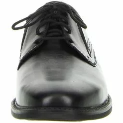 FRETZ Men Herren Business Halbschuhe Derby Leder Lochung Schwarz - Schwarz -Schuhladen 9518594 04