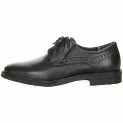 FRETZ Men Herren Business Halbschuhe Derby Leder Lochung Schwarz - Schwarz -Schuhladen 9518594 05